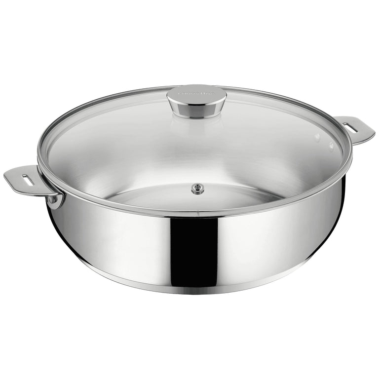 SALVASPAZIO+ Sauteuse 26 cm + couvercle verre inox non revêtu Lagotherm®