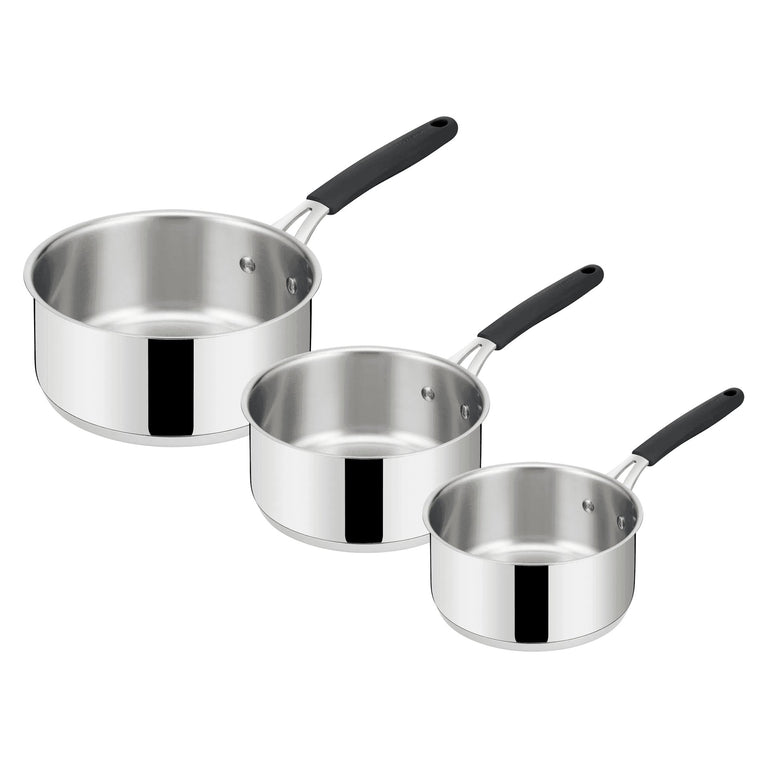 TEMPRA INOX Set 3 casseroles acier inoxydable 16/18/20cm