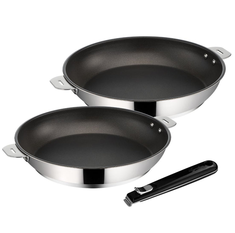 SALVASPAZIO+ Météorite inox revêtu, Set 3 pièces