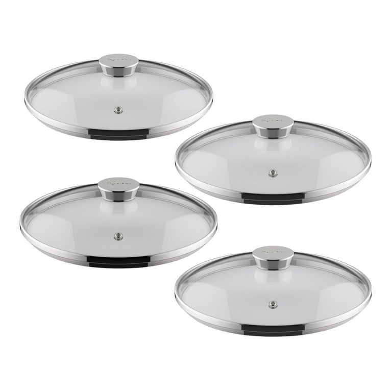 Set de 4 couvercles en verre